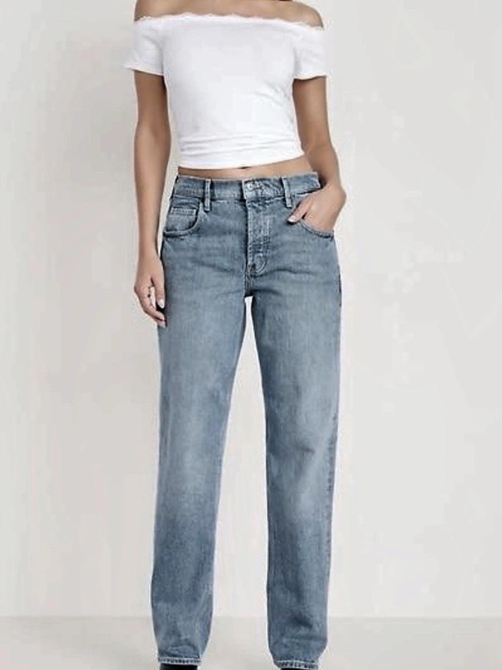 Old Navy The ’90s Slouchy Straight Leg Jeans Blue Waist 12